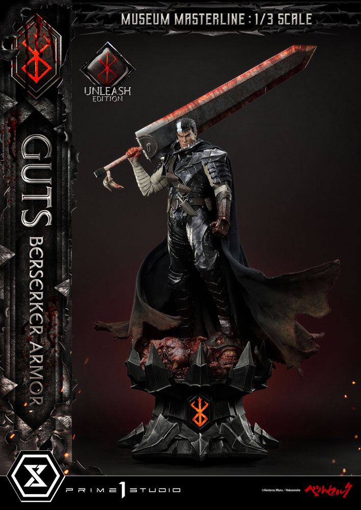 Berserk : Statuette Museum Masterline 1/3 Guts Berserker Armor Unleash Edition 121 cm