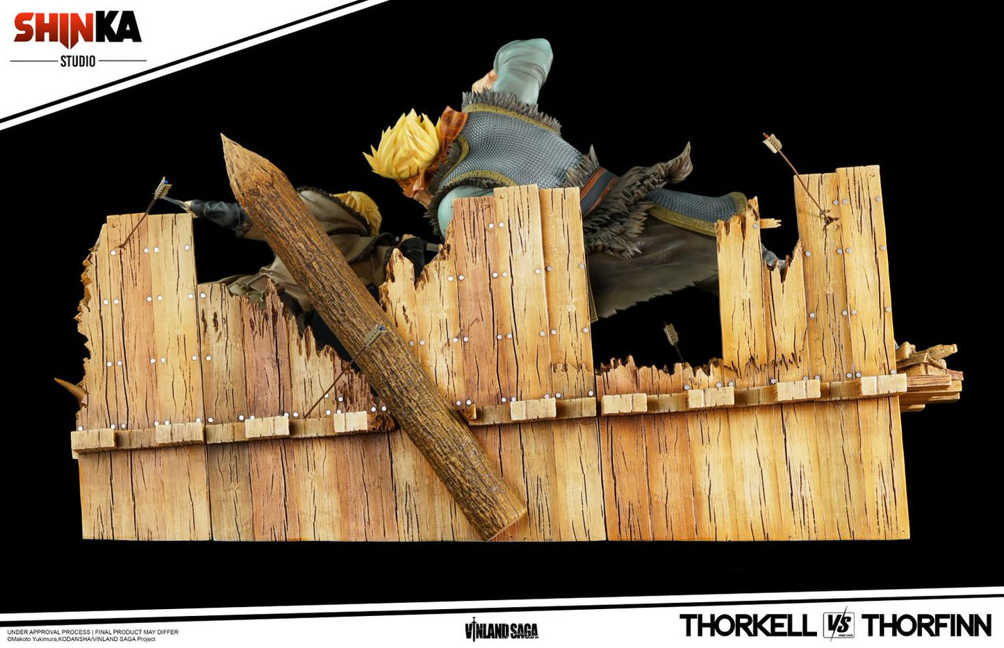 Vinland Saga : Thorkell vs Thorfinn en résine