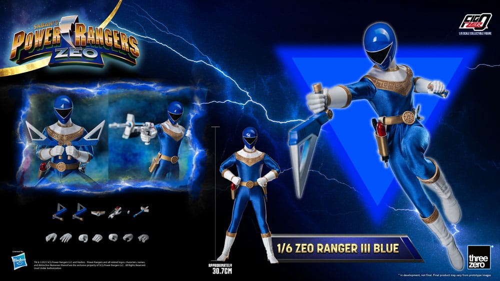Power Rangers Zeo figurine FigZero 1/6 Ranger III Blue 30 cm