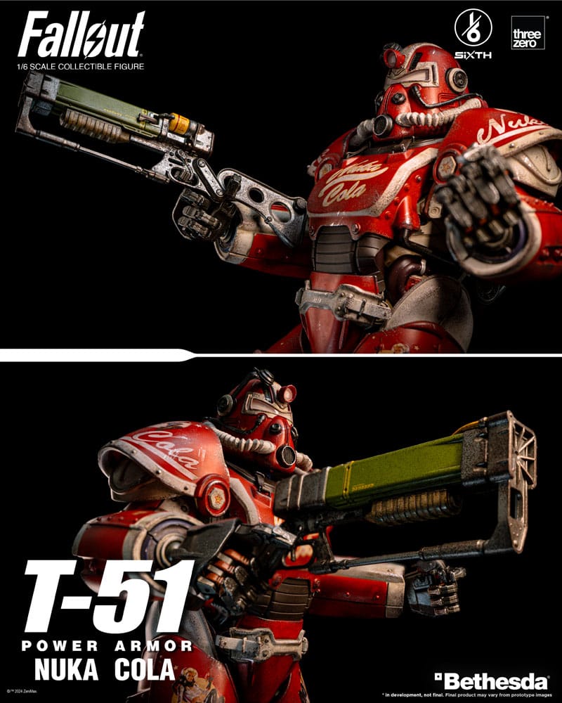 Fallout figurine 1/6 T-51 Nuka Cola Power Armor 37 cm