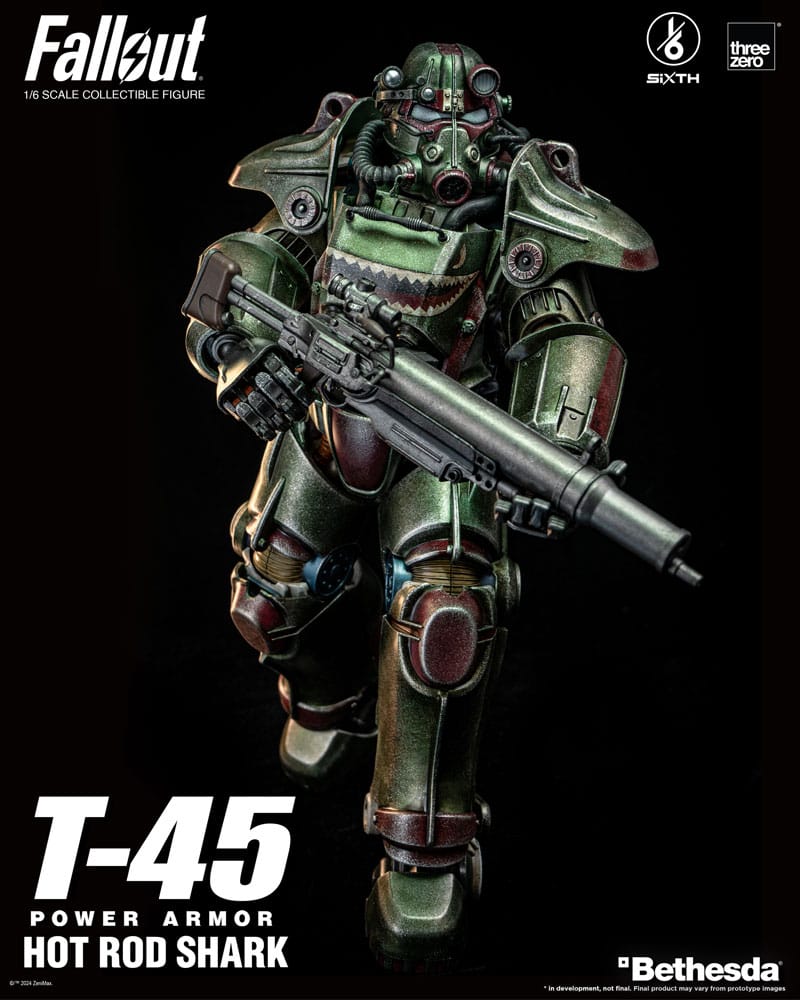 Fallout figurine FigZero 1/6 T-45 Hot Rod Shark Power Armor 37 cm
