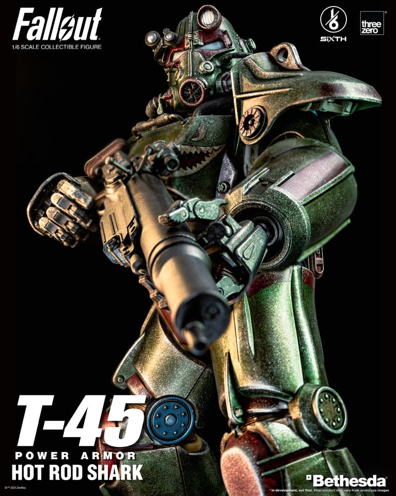 Fallout figurine FigZero 1/6 T-45 Hot Rod Shark Power Armor 37 cm