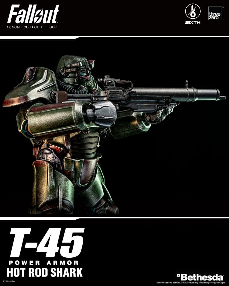 Fallout figurine FigZero 1/6 T-45 Hot Rod Shark Power Armor 37 cm