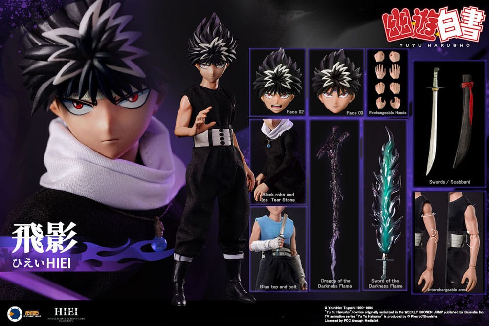 Yu Yu Hakusho figurine 1/6 Hiei 30 cm