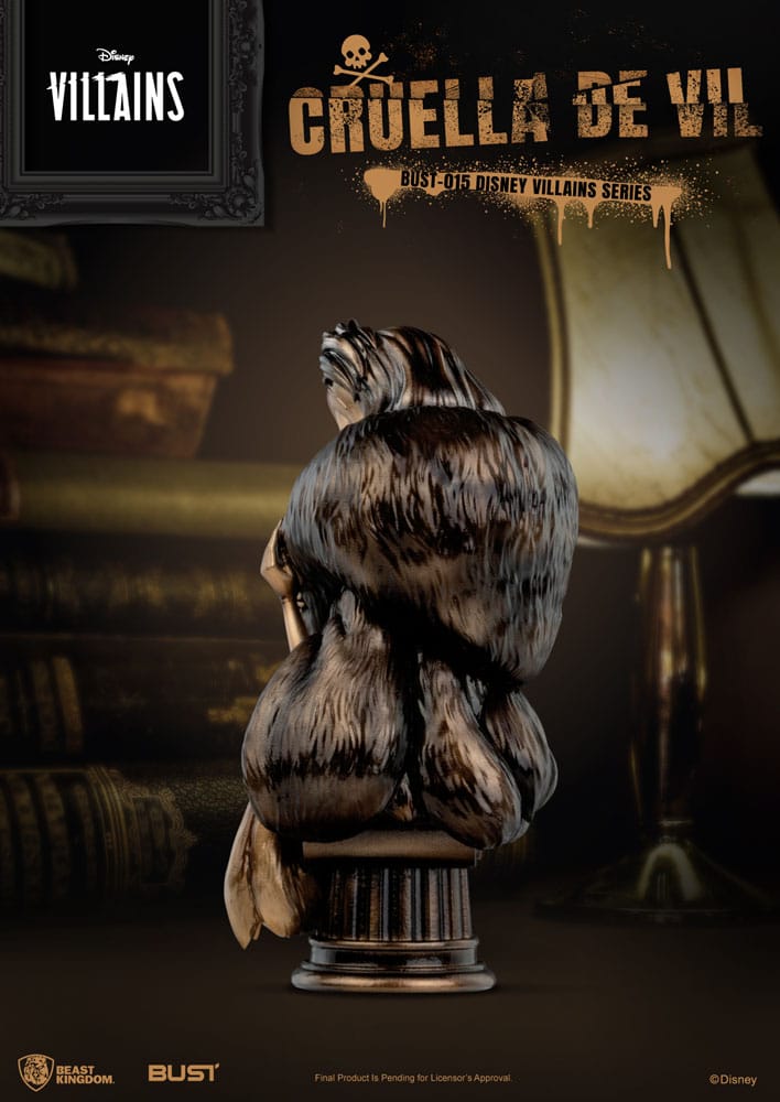 Disney Villains Series : Buste PVC Cruella D'enfer 16 cm