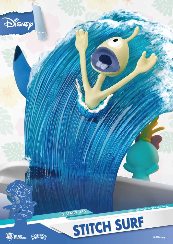 Disney Summer Series Lilo & Stitch : Diorama Stitch Surf 15 cm