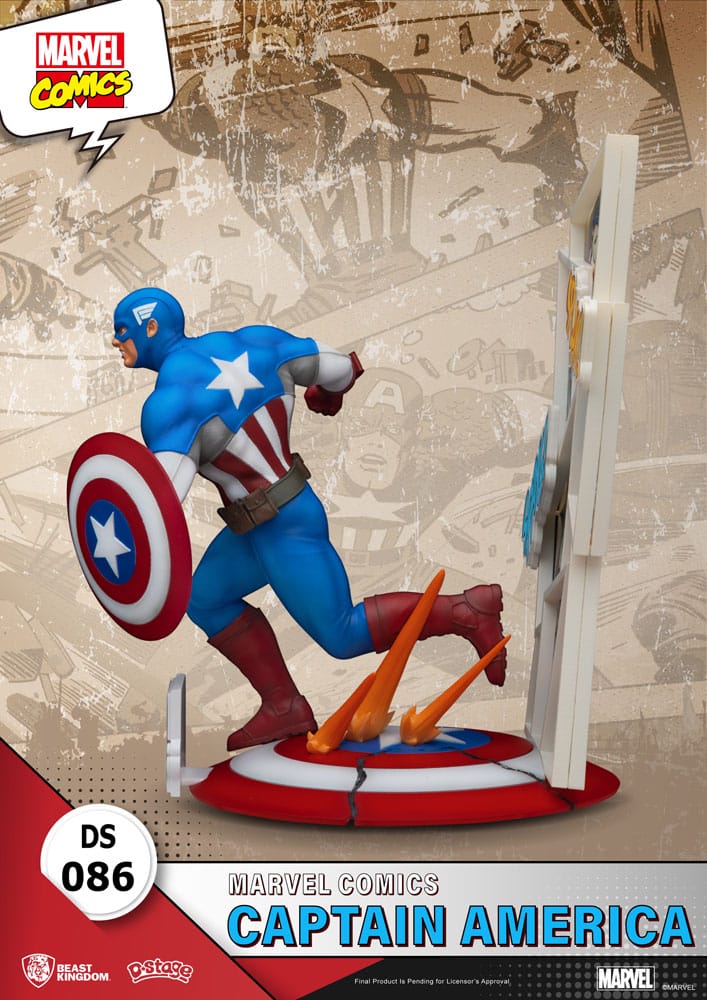 Marvel Comics diorama PVC D-Stage Captain America 16 cm