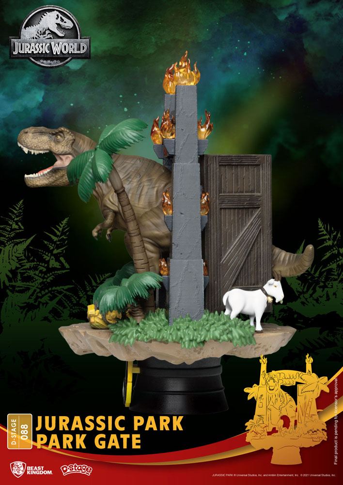 Jurassic Park diorama PVC D-Stage Park Gate 15 cm
