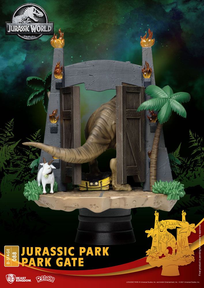 Jurassic Park diorama PVC D-Stage Park Gate 15 cm