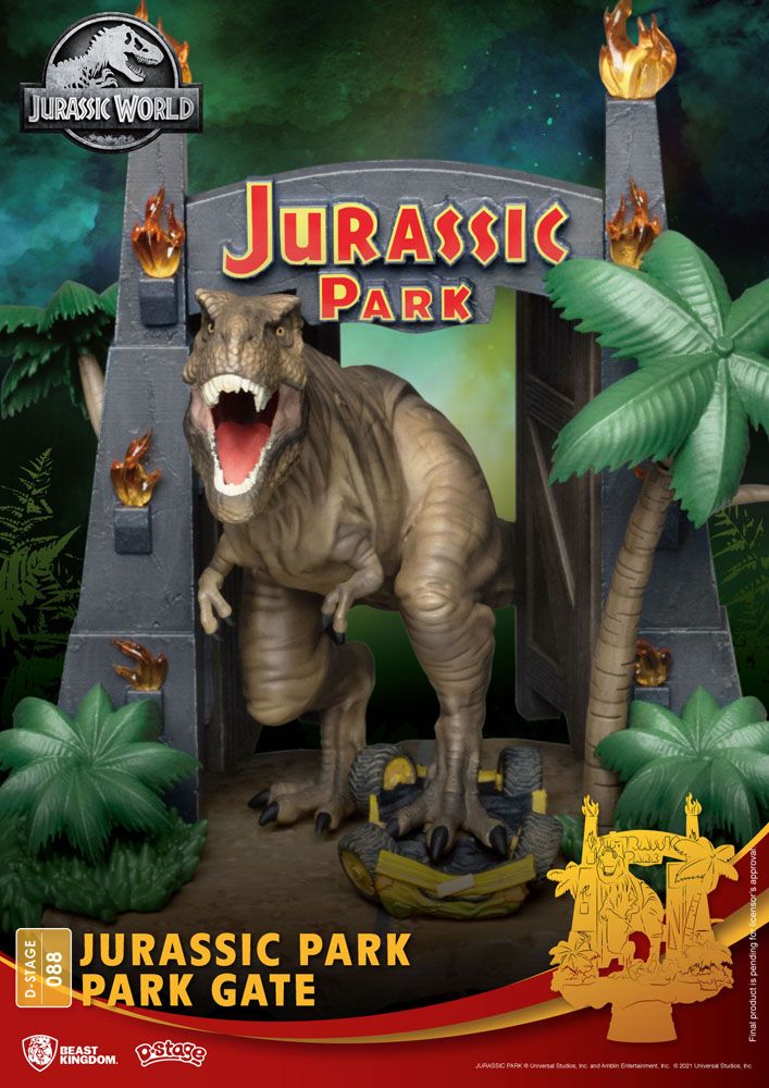 Jurassic Park diorama PVC D-Stage Park Gate 15 cm