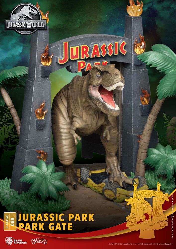 Jurassic Park diorama PVC D-Stage Park Gate 15 cm