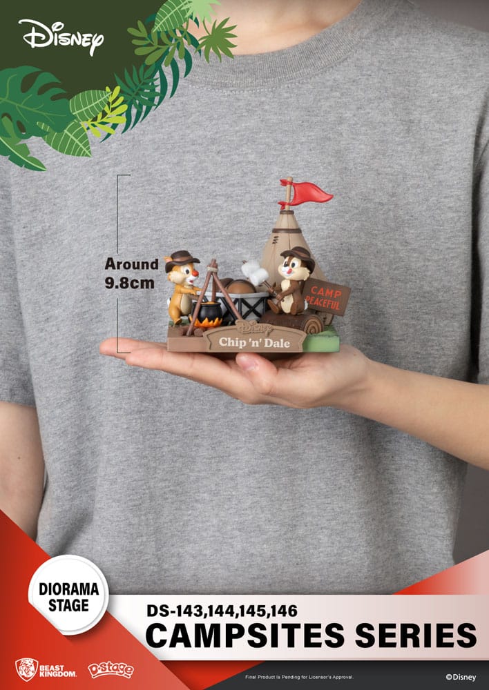 Disney diorama PVC D-Stage Campsite Series Tic & Tac 10 cm