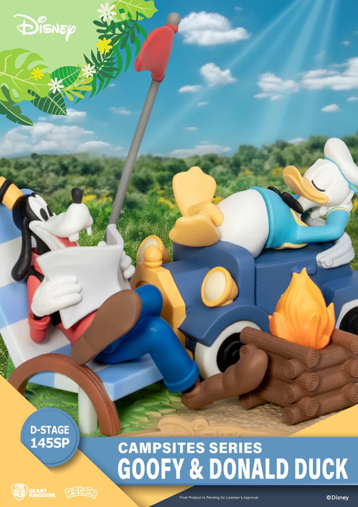 Disney diorama PVC D-Stage Campsite Series Goofy & Donald Duck Special Edition 10 cm
