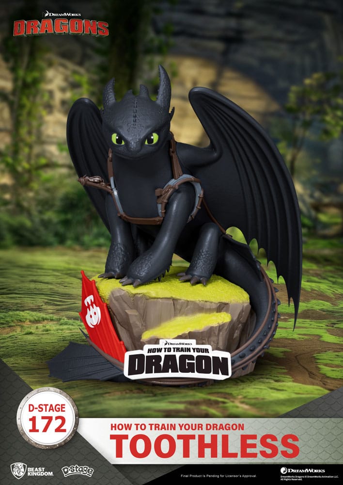 Statuette Diorama en PVC Dragons D-Stage Krokmou 14 cm