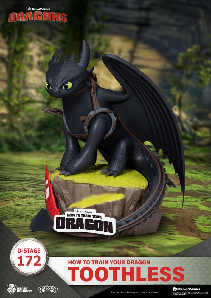 Statuette Diorama en PVC Dragons D-Stage Krokmou 14 cm
