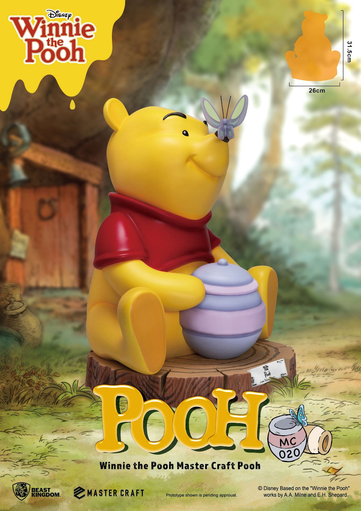 Disney statuette Master Craft Winnie l'ourson 31 cm
