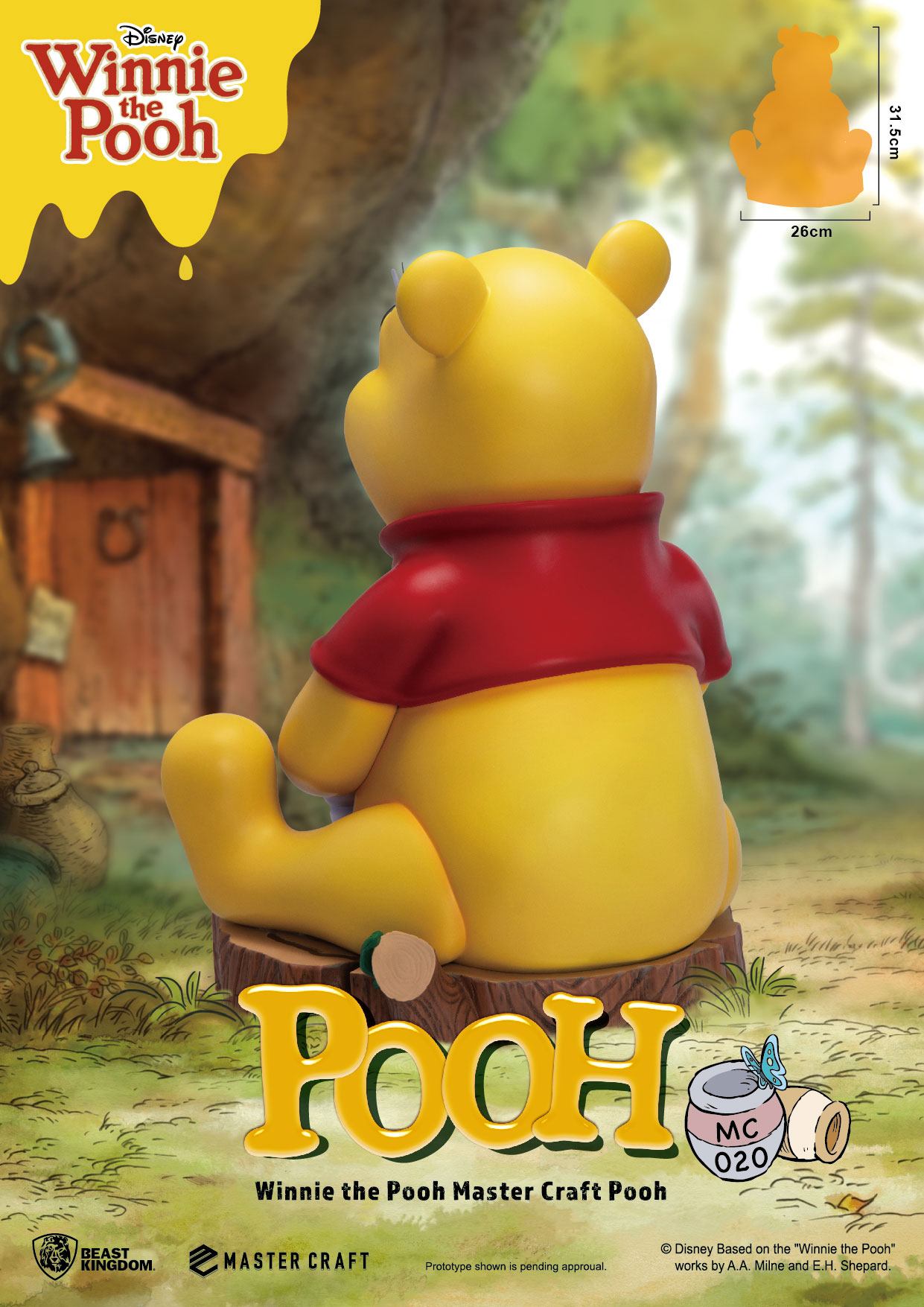 Disney statuette Master Craft Winnie l'ourson 31 cm