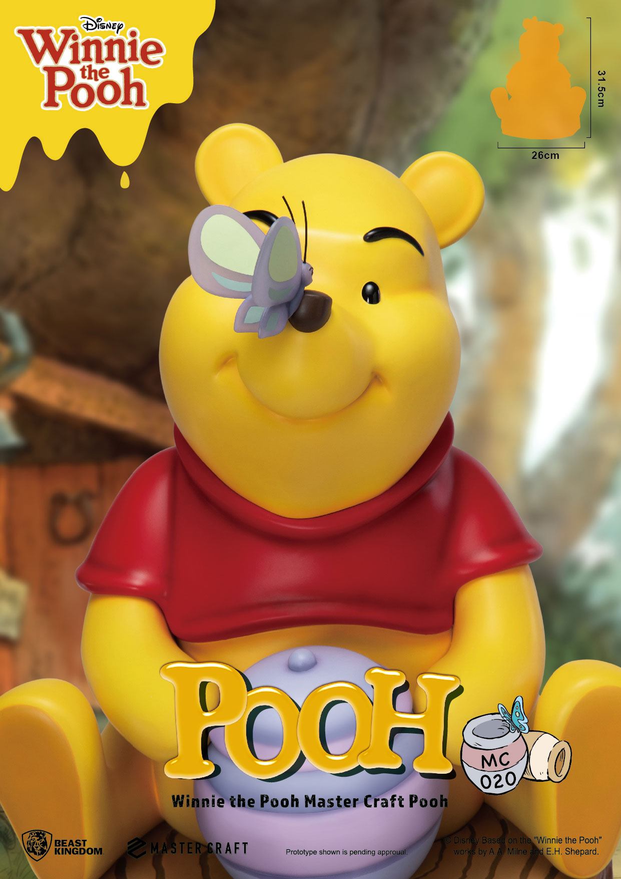 Disney statuette Master Craft Winnie l'ourson 31 cm