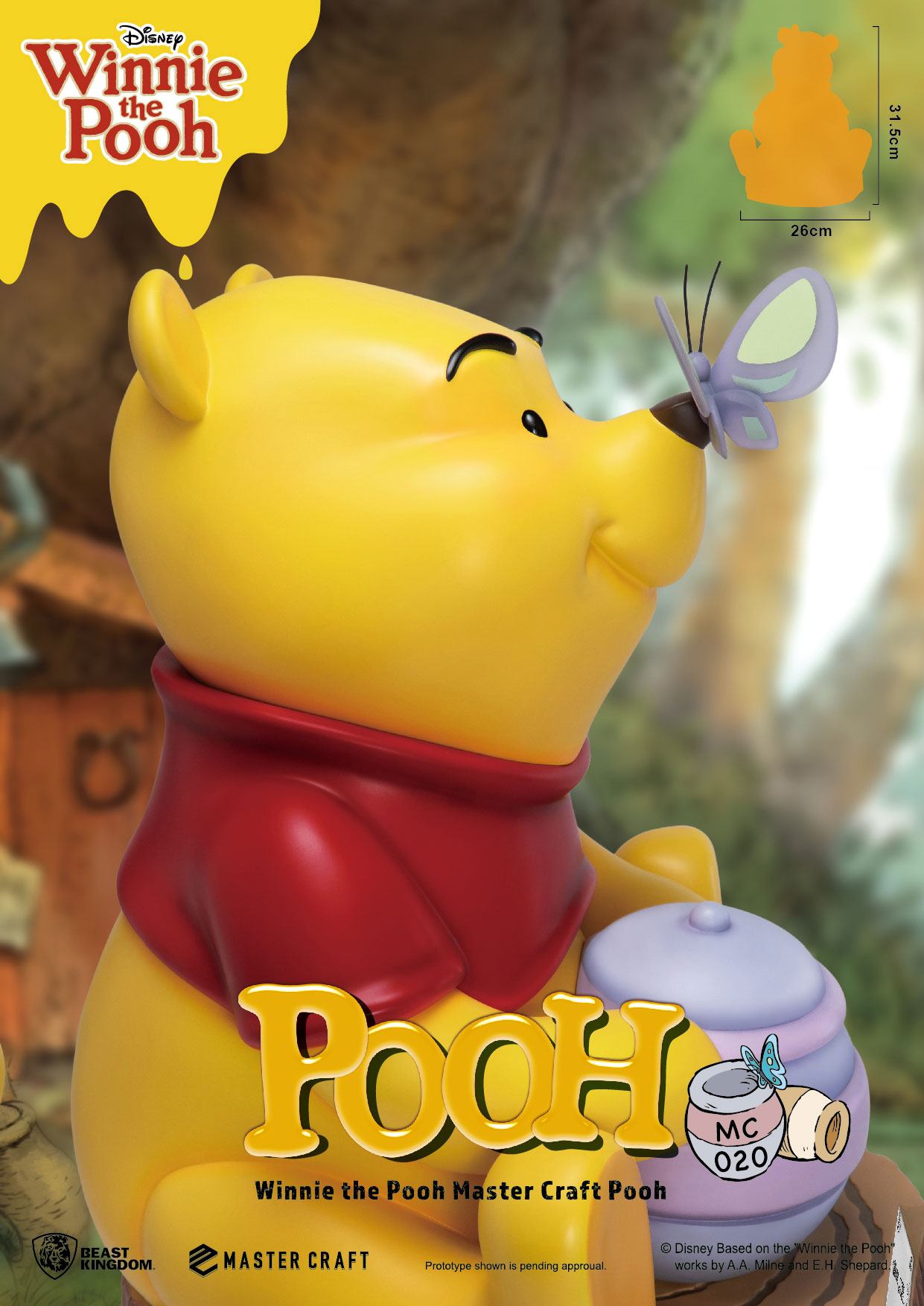 Disney statuette Master Craft Winnie l'ourson 31 cm