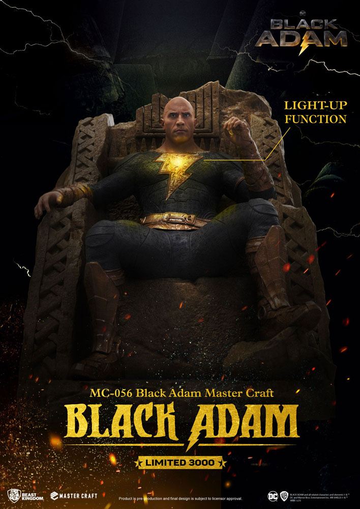 Edition limitée Black Adam : Statuette Black Adam 38 cm