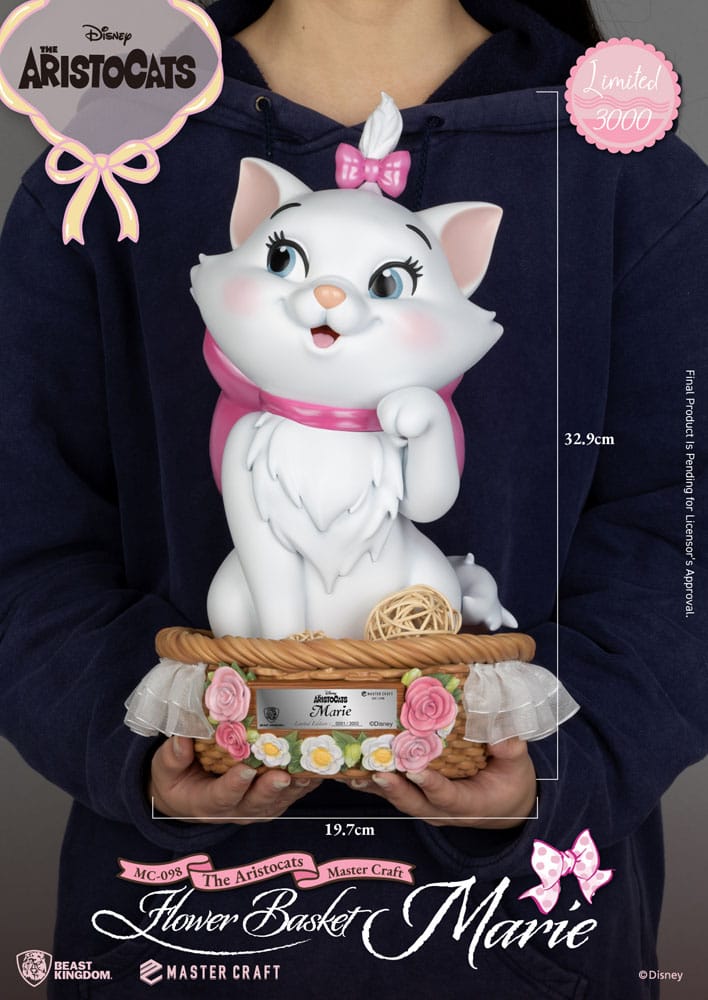 Les Aristochats statuette Master Craft Panier de Fleurs Marie 32 cm
