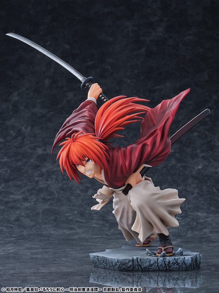 Rurouni Kenshin: Meiji Kenkaku Romantan Kyoto Douran statuette PVC 1/6 Kenshin Himura Dragon Flight of Heaven Ver. 26 cm