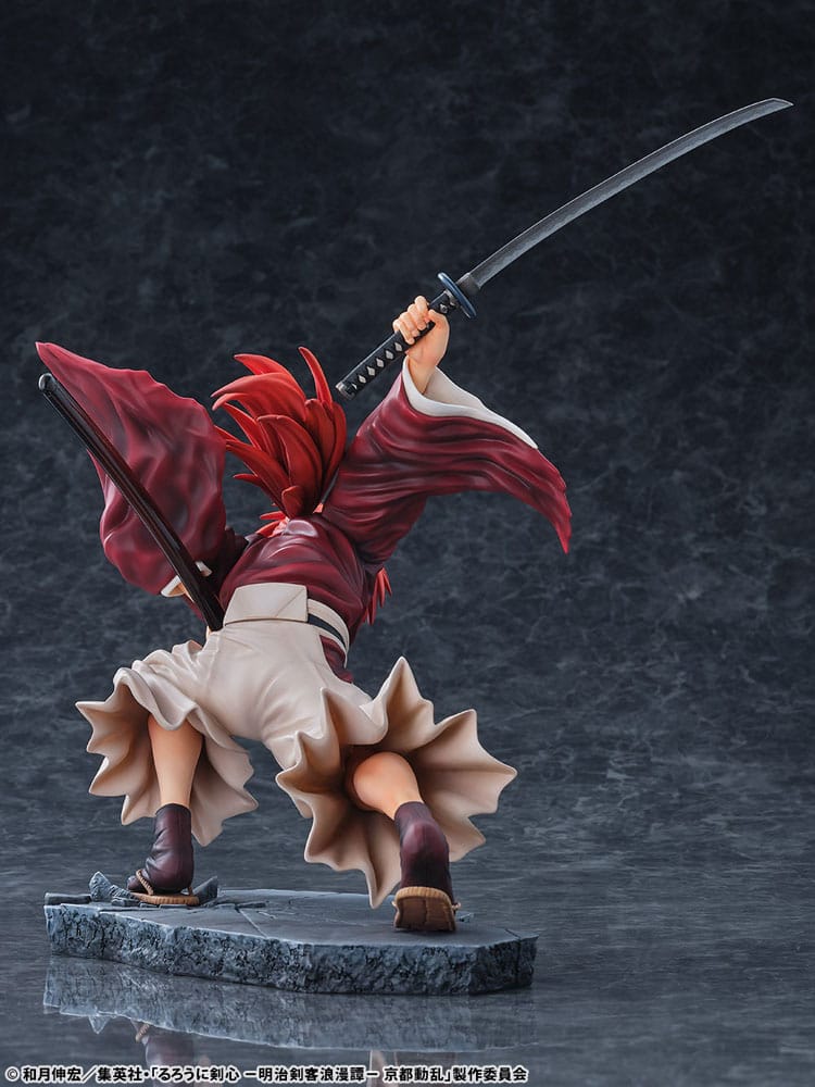 Rurouni Kenshin: Meiji Kenkaku Romantan Kyoto Douran statuette PVC 1/6 Kenshin Himura Dragon Flight of Heaven Ver. 26 cm