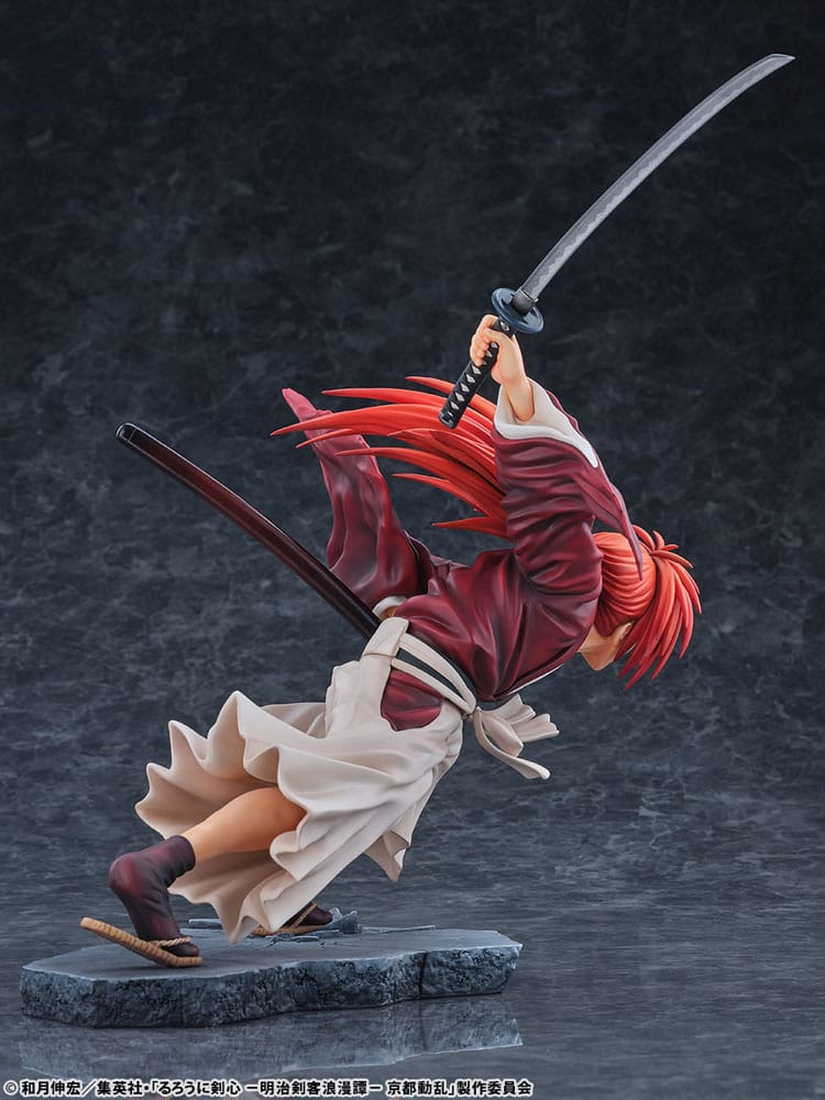 Rurouni Kenshin: Meiji Kenkaku Romantan Kyoto Douran statuette PVC 1/6 Kenshin Himura Dragon Flight of Heaven Ver. 26 cm