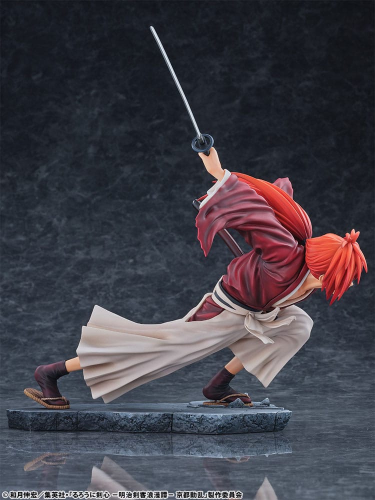 Rurouni Kenshin: Meiji Kenkaku Romantan Kyoto Douran statuette PVC 1/6 Kenshin Himura Dragon Flight of Heaven Ver. 26 cm