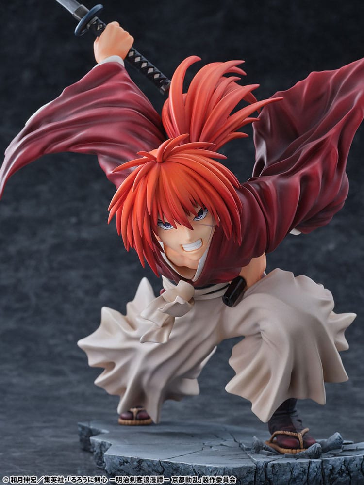 Rurouni Kenshin: Meiji Kenkaku Romantan Kyoto Douran statuette PVC 1/6 Kenshin Himura Dragon Flight of Heaven Ver. 26 cm