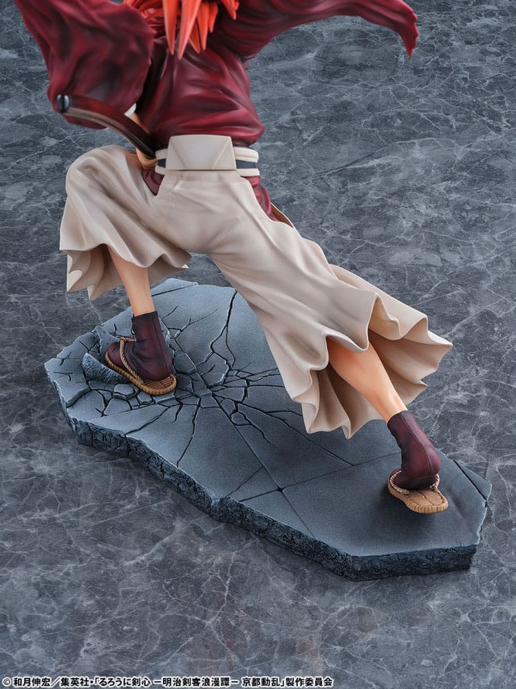 Rurouni Kenshin: Meiji Kenkaku Romantan Kyoto Douran statuette PVC 1/6 Kenshin Himura Dragon Flight of Heaven Ver. 26 cm