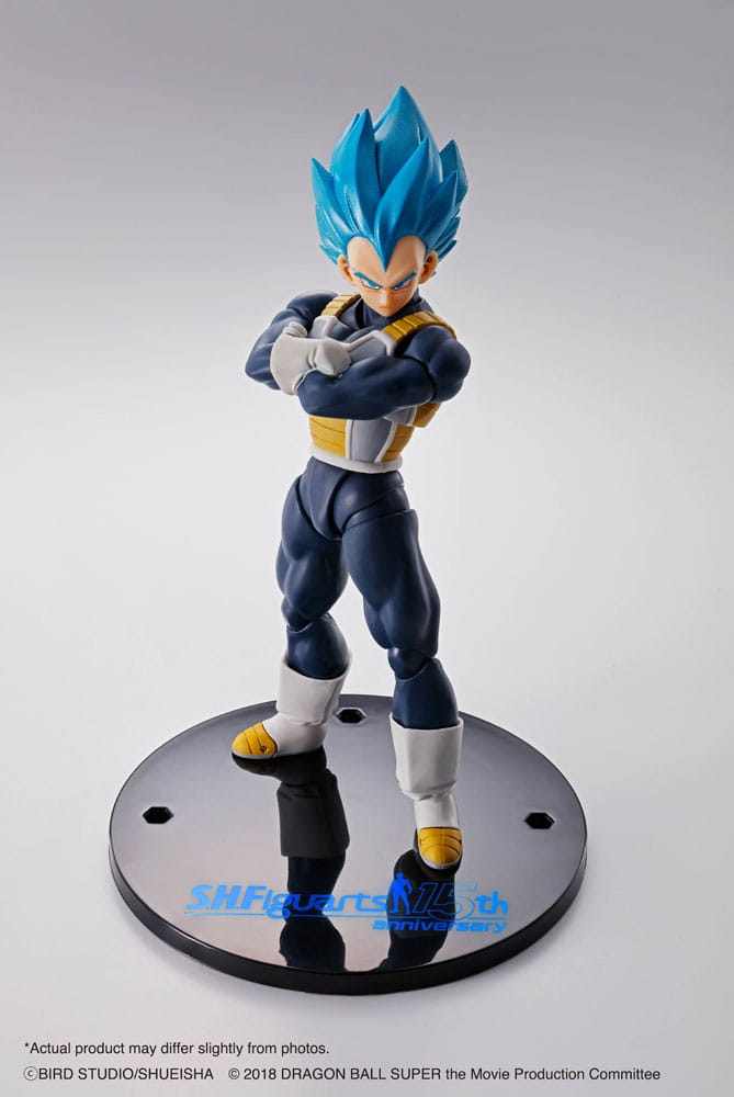Dragon Ball Super : Figurine S.H. Figuarts Vegeta Super Saiyan Blue 14 cm