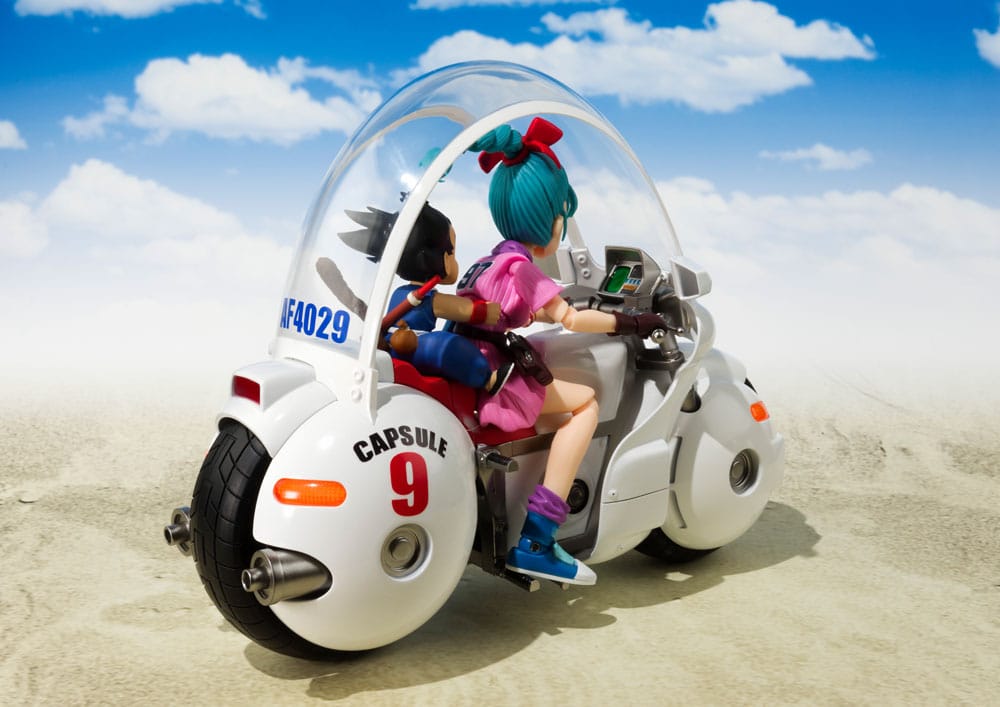 Dragon Ball Véhicule avec figurine S.H. Figuarts Bulma's Motorcycle Hoipoi Capsule No. 9 17 cm