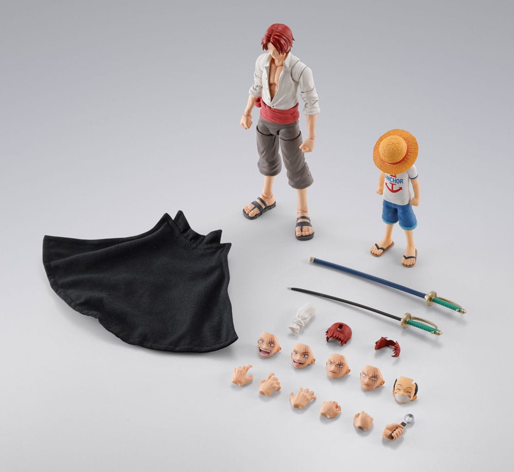 One Piece pack 2 figurines S.H.Figuarts Shanks Monkey D. Luffy Childhood