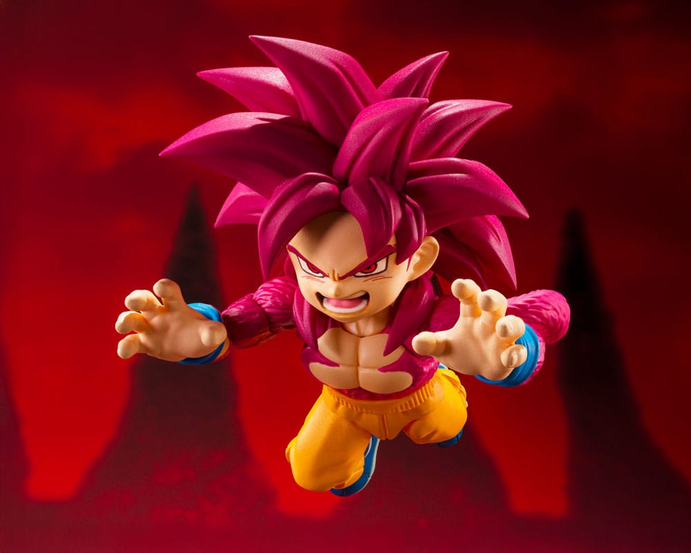 Figurine Dragon Ball Daima SHFiguarts Super Saiyan Niveau 4 Son Goku (mini) 8 cm