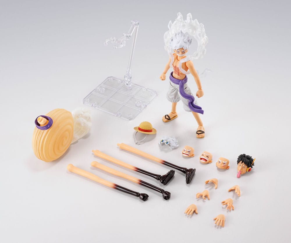Figurine One Piece SHFiguarts Monkey D. Luffy Gear 5 -Future Island Egghead- 15 cm