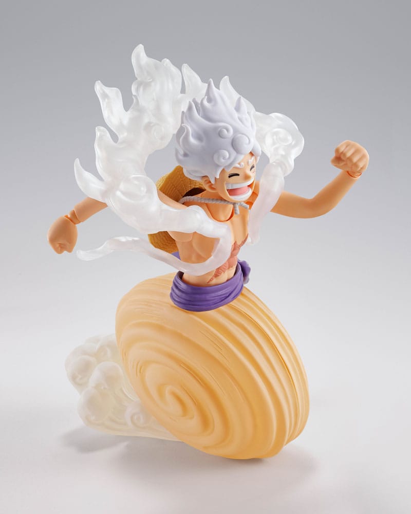 Figurine One Piece SHFiguarts Monkey D. Luffy Gear 5 -Future Island Egghead- 15 cm