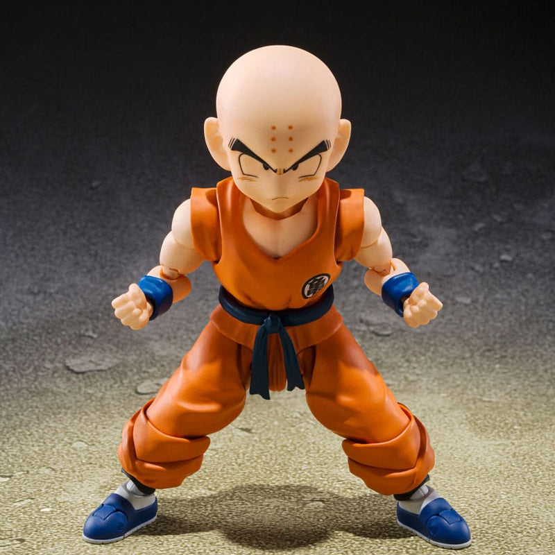 Figurine Dragon Ball SHFiguarts Krillin Le vieil ami de Son Goku 11 cm