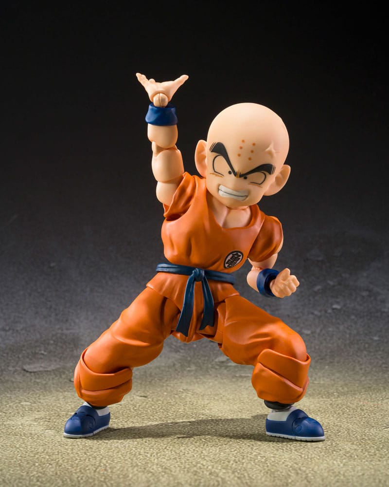 Figurine Dragon Ball SHFiguarts Krillin Le vieil ami de Son Goku 11 cm