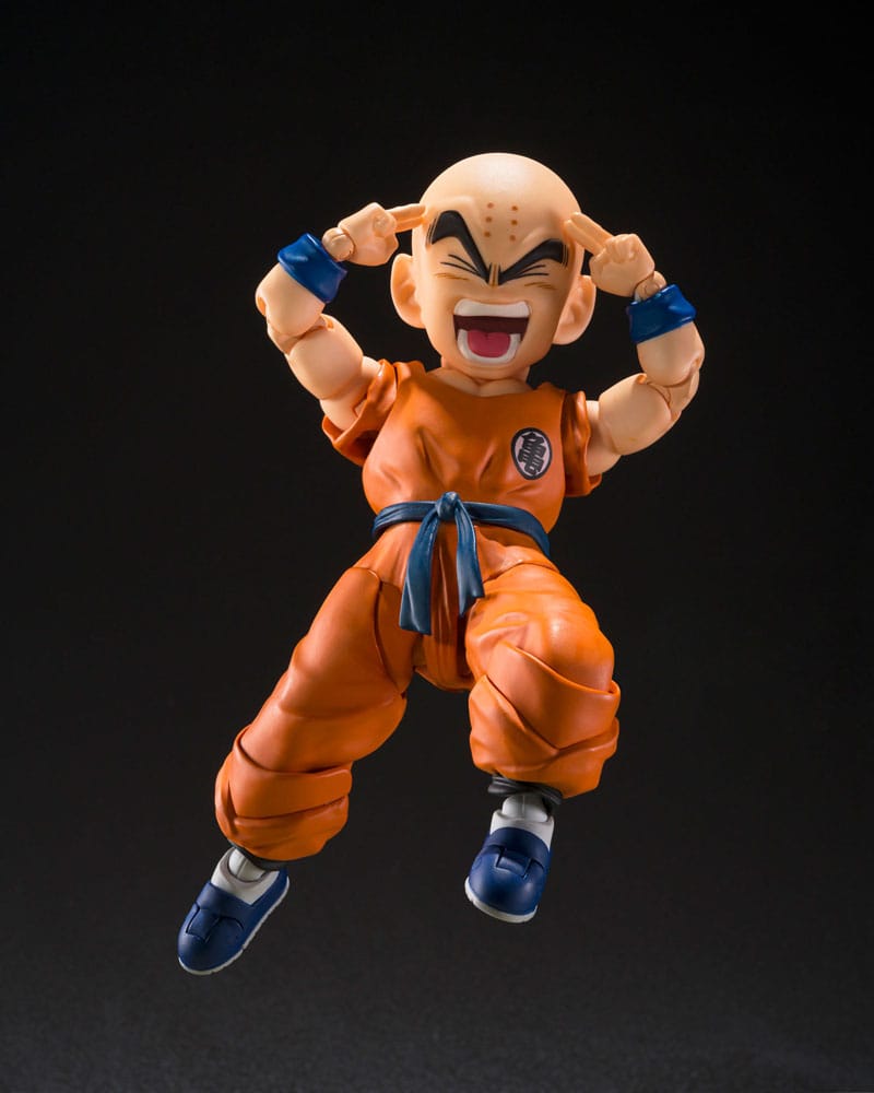 Figurine Dragon Ball SHFiguarts Krillin Le vieil ami de Son Goku 11 cm