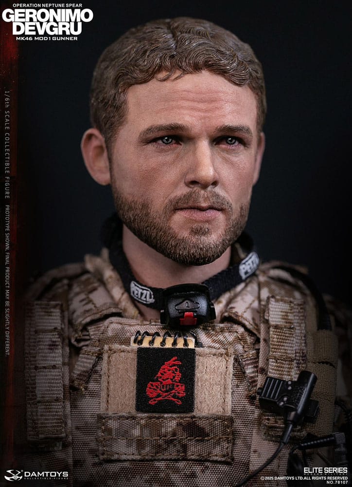 Modern Military figurine 1/6 Geronimo Devgru - MK46 MOD1 Gunner (Operation Neptune Spear) 30 cm