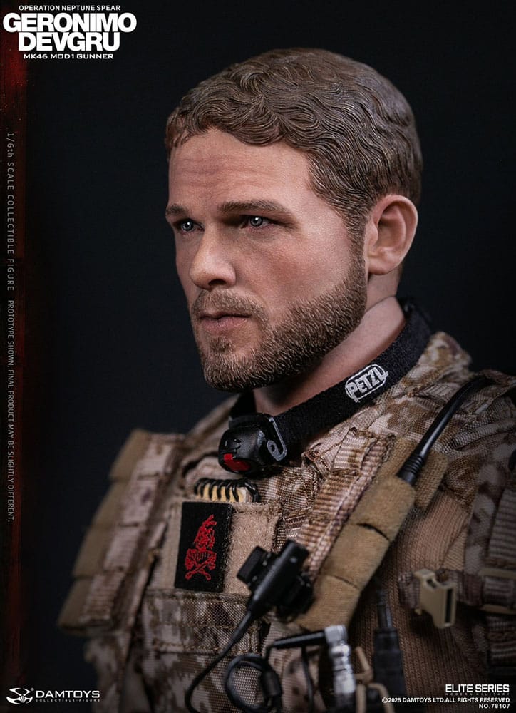 Modern Military figurine 1/6 Geronimo Devgru - MK46 MOD1 Gunner (Operation Neptune Spear) 30 cm