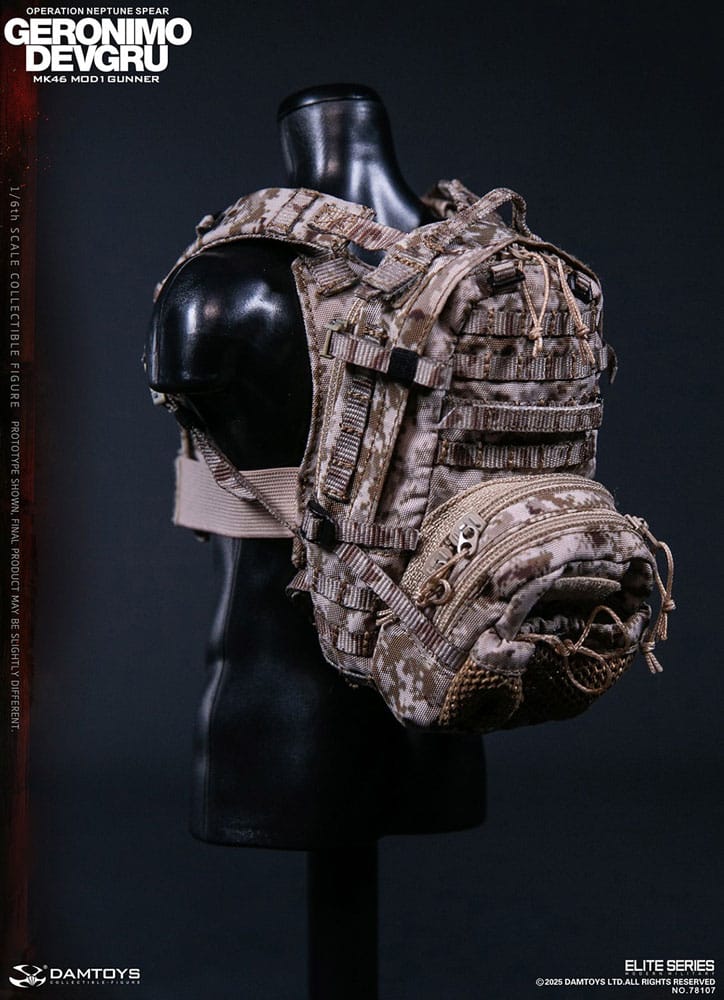 Modern Military figurine 1/6 Geronimo Devgru - MK46 MOD1 Gunner (Operation Neptune Spear) 30 cm
