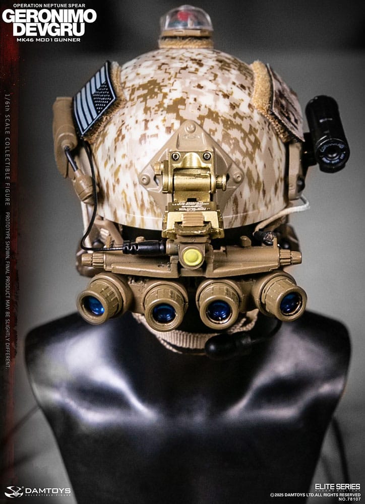 Modern Military figurine 1/6 Geronimo Devgru - MK46 MOD1 Gunner (Operation Neptune Spear) 30 cm
