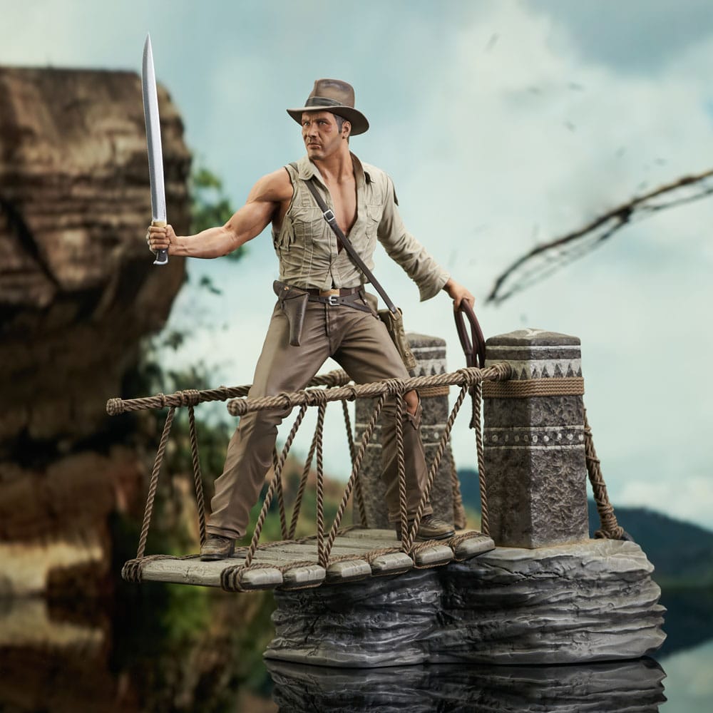 Indiana Jones et le Temple maudit Deluxe Gallery : Statuette PVC Rope Bridge