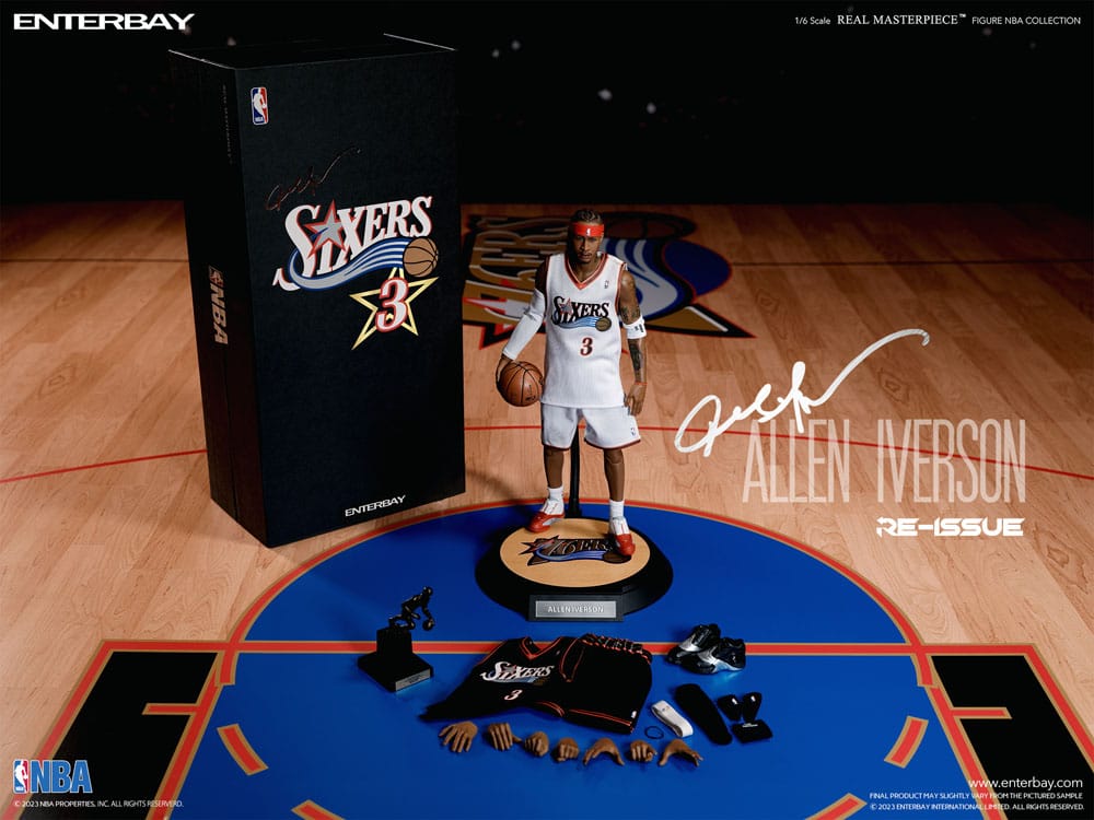NBA Collection figurine Real Masterpiece 1/6 Allen Iverson Limited Retro Edition 30 cm