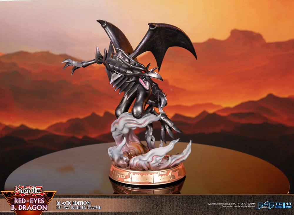 Yu-Gi-Oh! : Statuette PVC Red-Eyes B. Dragon Black Colour 33 cm