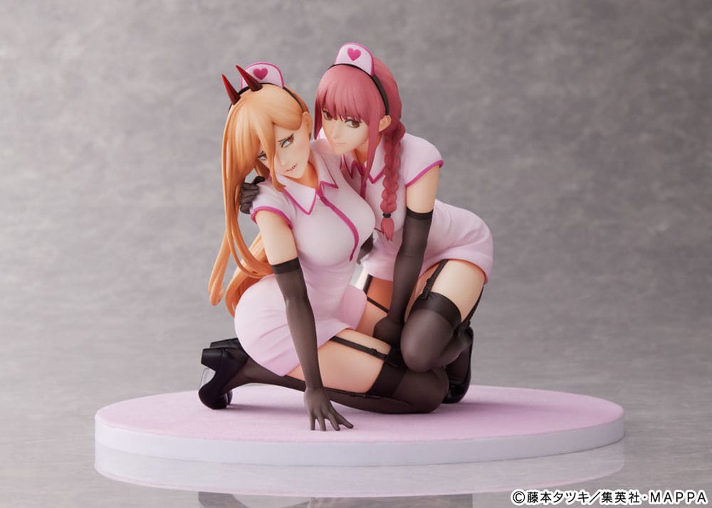 Chainsaw Man statuette PVC 1/7 Power & Makima Nurse Ver. 14 cm