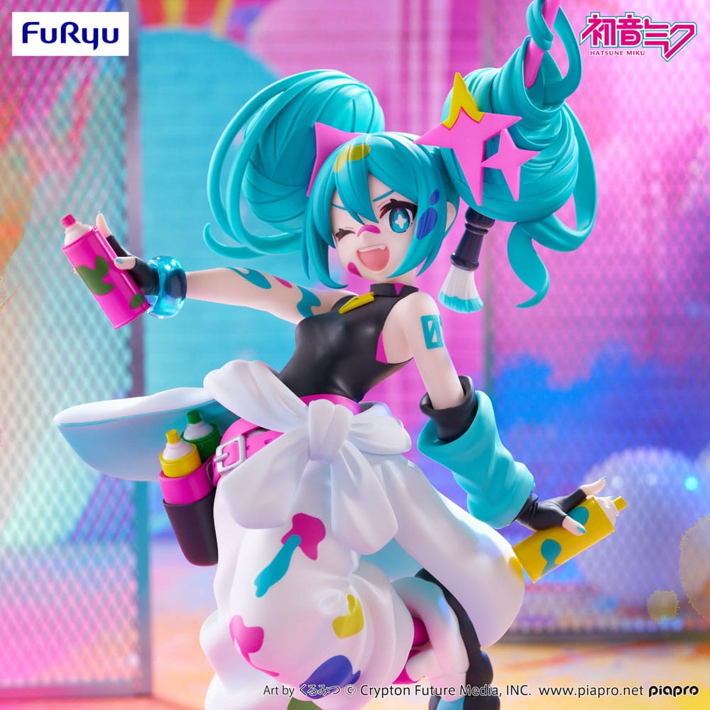 Statuette PVC Hatsune Miku Trio-Try-iT Miku Paint Girl 19 cm