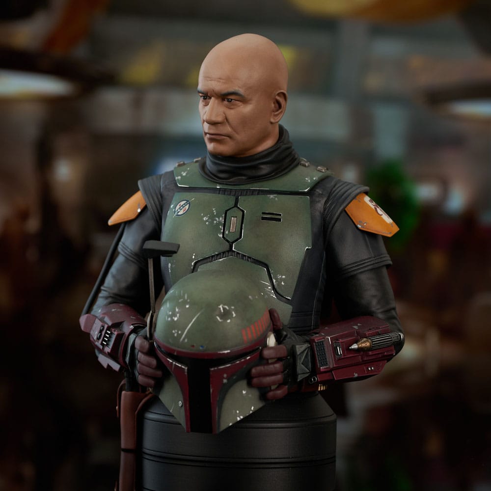 Star Wars: The Book of Boba Fett buste 1/6 Boba Fett Unhelmeted 15 cm